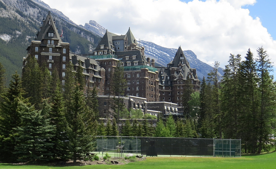 the Banff Springs Hotel is the grand old lady of the Rocky Mountains